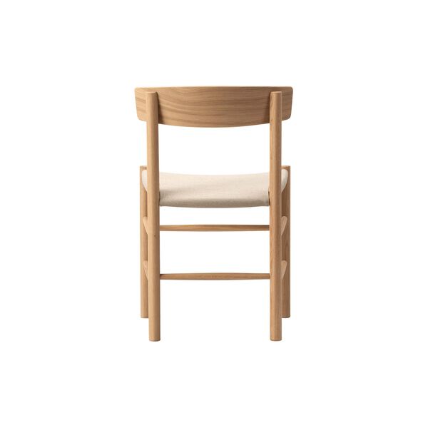 J39 Mogensen Chair with Seat Upholstery, light oiled oak/natural canvas, Fredericia Furniture