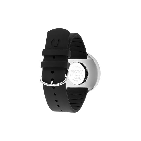 PICTO Wrist Watch, white/steel/black, Picto