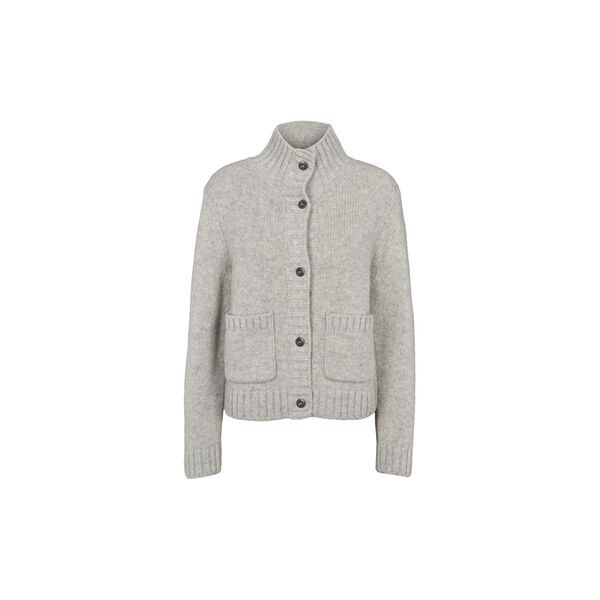 Blanche Cardigan, grey mel. Blanche Cardigan, grey mel., Basic Apparel