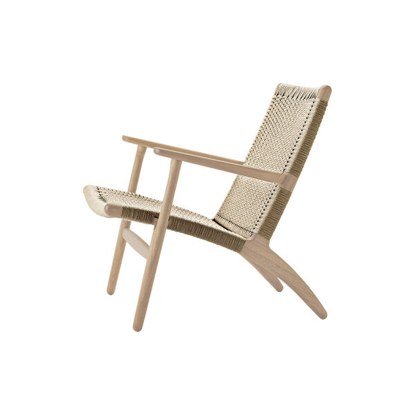 CH25 Lounge Chair, white oiled oak/natural, Carl Hansen & Søn