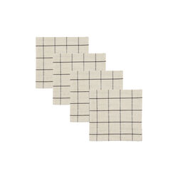 HDJoin Napkins 4 pcs, black/off-white, House Doctor