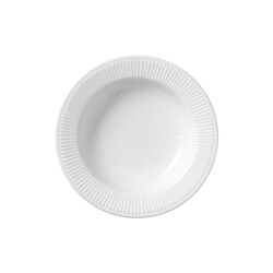 White Fluted Deep Plate Ø 30 cm, Royal Copenhagen