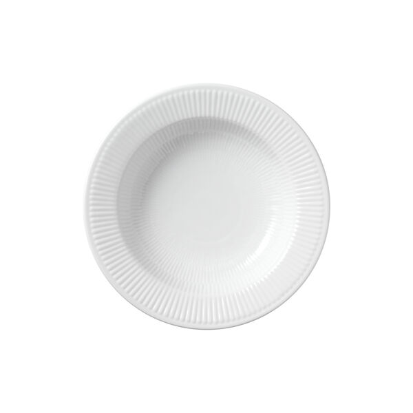 White Fluted Deep Plate Ø 30 cm White Fluted Deep Plate Ø 30 cm, Royal Copenhagen