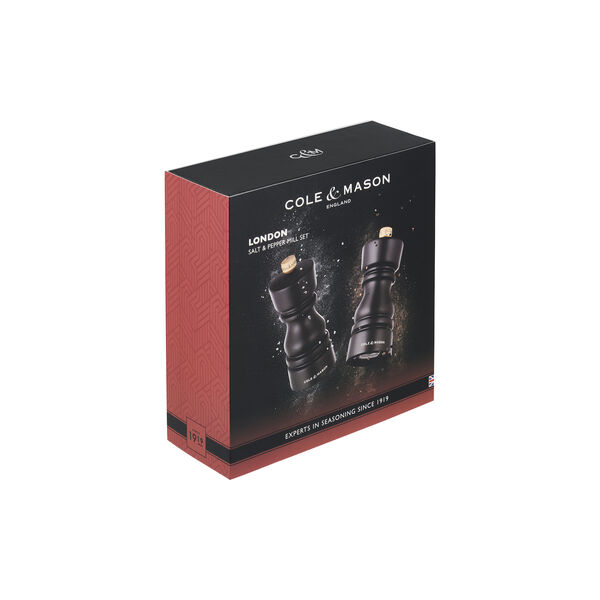 London Salt and pepper mill set, chocolate, Cole & Mason