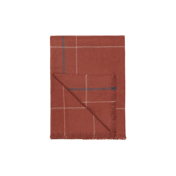 Square Throw, rusty red Square Throw, rusty red, ELVANG