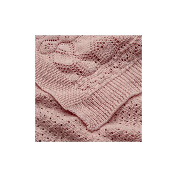 Pointelle Baby Knit Throw, sorbet, Cam Cam Copenhagen