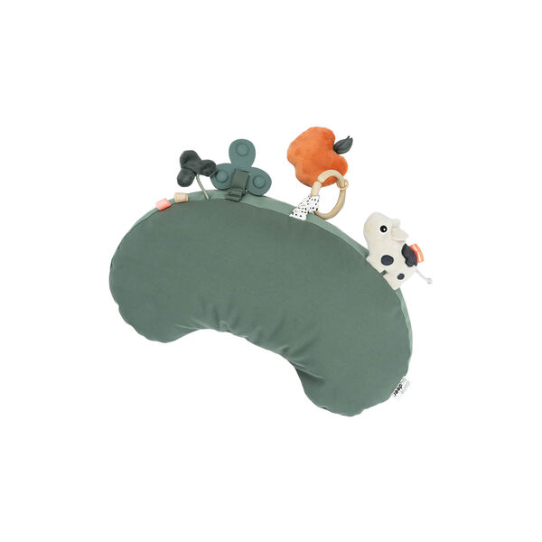 Tiny Farm Tummy Time Activity Pillow, green, Done by Deer