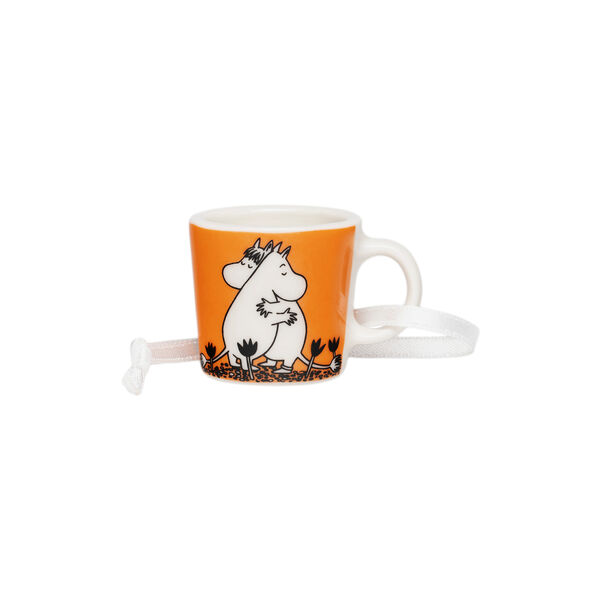 Moomin mini mug Love, orange, Moomin Arabia
