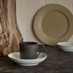 Rhombe Earth Lunch plate &Oslash; 23 cm, clay, Lyngby Porcel&aelig;n