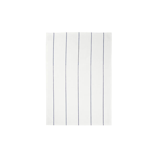 TAULO Striped Tea towel set of 2, white/mazarine blue, Blomus