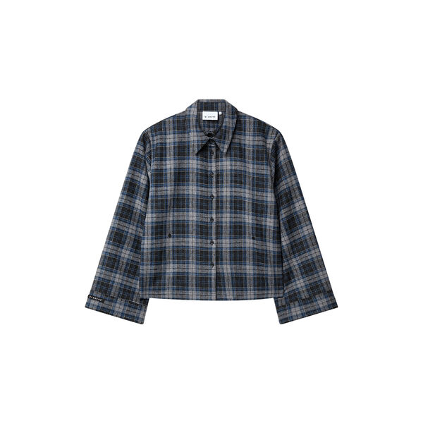 BL-AMAIA ART 1 Shirt, phantom melange comb, Blanche CPH