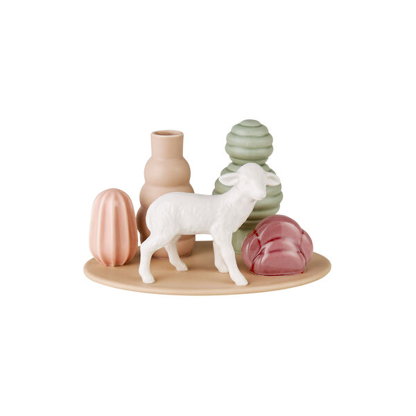 Sweet Stories Lamb Vase, dusty rose, Dottir Nordic Design