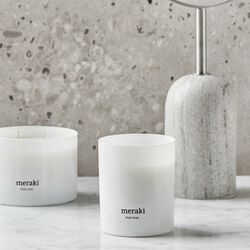 Scented Candle, fresh linen, Meraki