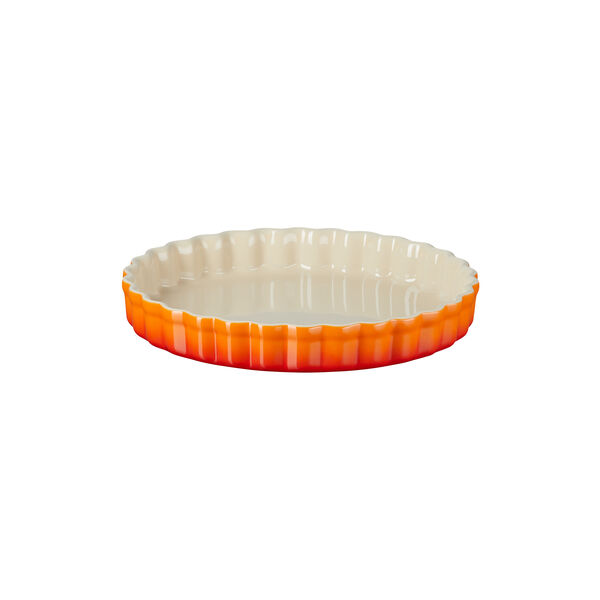 Heritage Fluted Flan Dish, volcanic Heritage Fluted Flan Dish, volcanic, Le Creuset