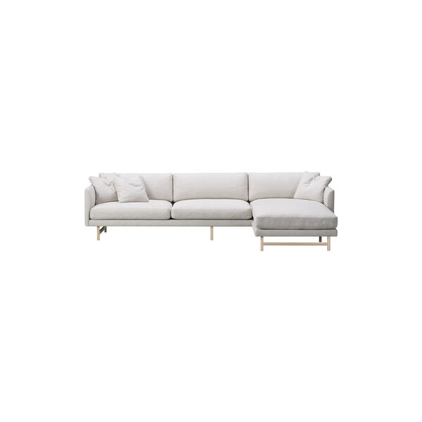 FF5555 95 3-seater Sofa Chaise, light beige/lacquered oak FF5555 95 3-seater Sofa Chaise, light beige/lacquered oak, Fredericia Furniture