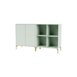 PAIR Classic Sideboard with Brass Legs, 161 mist, Montana Furniture