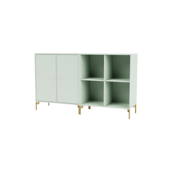 PAIR Classic Sideboard with Brass Legs, 161 mist, Montana Furniture