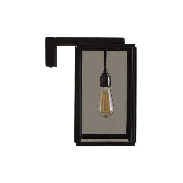 Small Portico Wall Light, weathered brass/clear, Original BTC