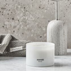 Scented Candle, fresh linen, Meraki