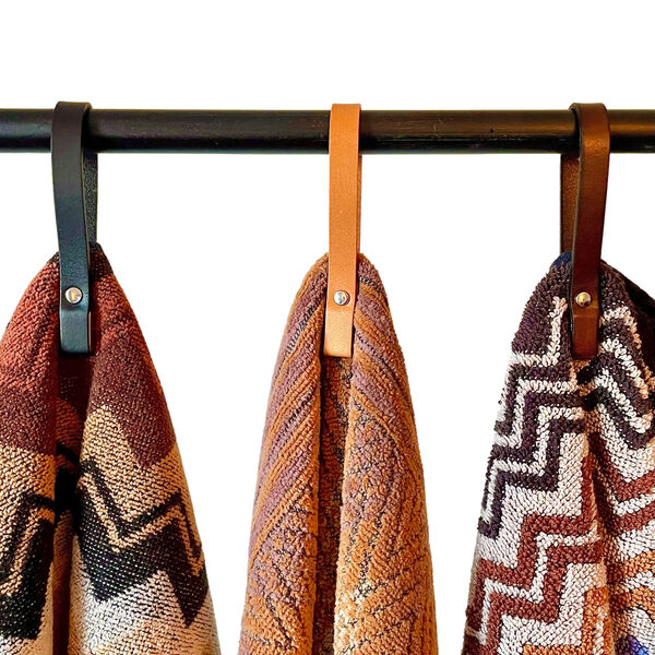Magnetic Towel holder, brown, Nordan Home