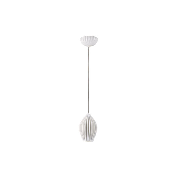 Fin Medium Pendant, natural white, Original BTC
