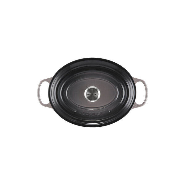 Signature cast iron oval casserole &Oslash; 31 cm, flint, Le Creuset