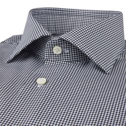 Regular C75 RM cuff, navy check, Stenstr&ouml;ms