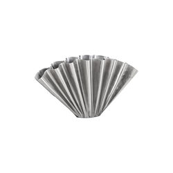 HDFlood Vase, brushed silver finish, House Doctor