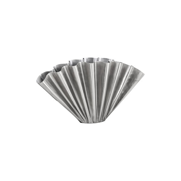 HDFlood Vase, brushed silver finish, House Doctor