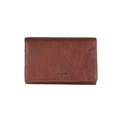 3 fold wallet with coin pocket, dark brown, Tony Perotti