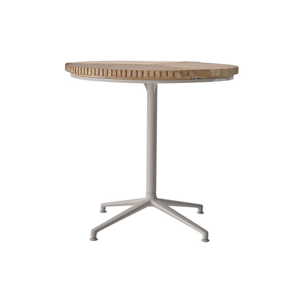 Vipp717 Open-Air Caf&eacute; Table, teak/light grey, Vipp
