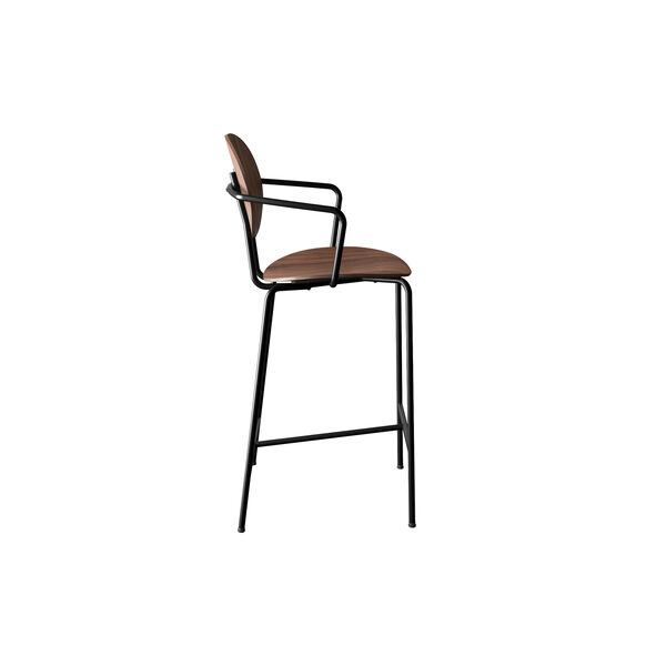 PIET HEIN Counter Chair with Arms, oiled walnut, Sibast Furniture