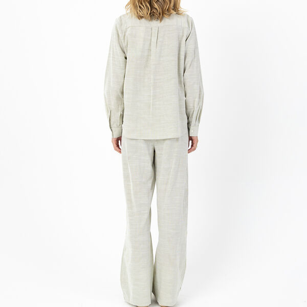 GWEN long pants - Sille fit, green stripe, Coster Copenhagen