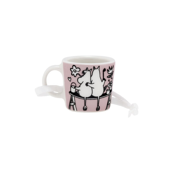 Moomin mini mug Love, pink, Moomin Arabia