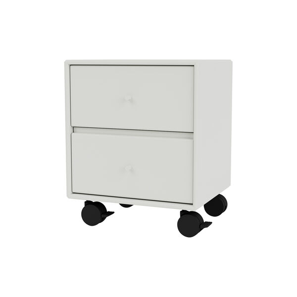DRIFT Night Table with Wheels, 09 nordic/castors, Montana Furniture