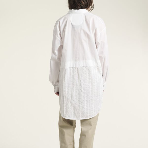 Core cotton pintuck shirt, white, BITTE KAI RAND