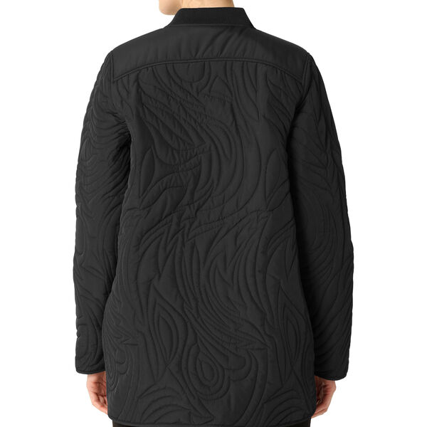 Short Quilt Jacket With Rib, black, Ilse Jacobsen Hornb&aelig;k