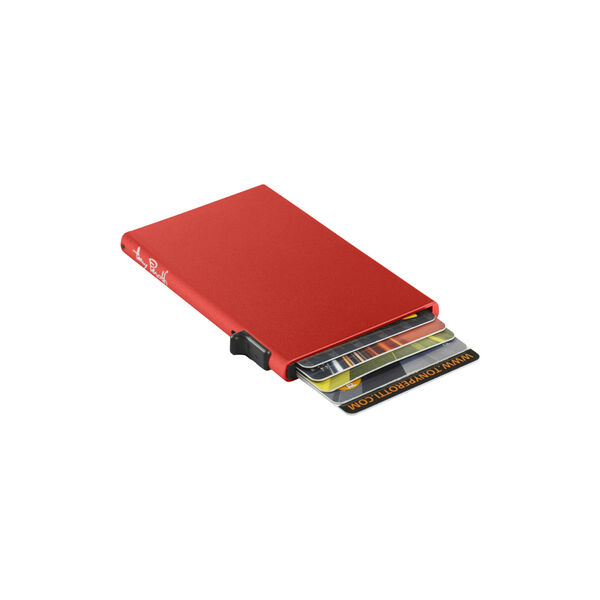 Furbo Single Aluminum Cardholder, red, Tony Perotti
