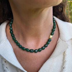 Vilma Necklace, green, Nuni Copenhagen