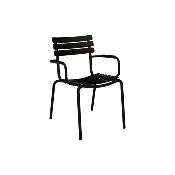 ALUA Dining Chair with Armrest, black, HOUE