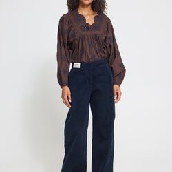 IHJAJLY Trousers, maritime blue, ICHI