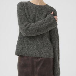 KBTeoline Pullover, dark gray melange, Karen by Simonsen