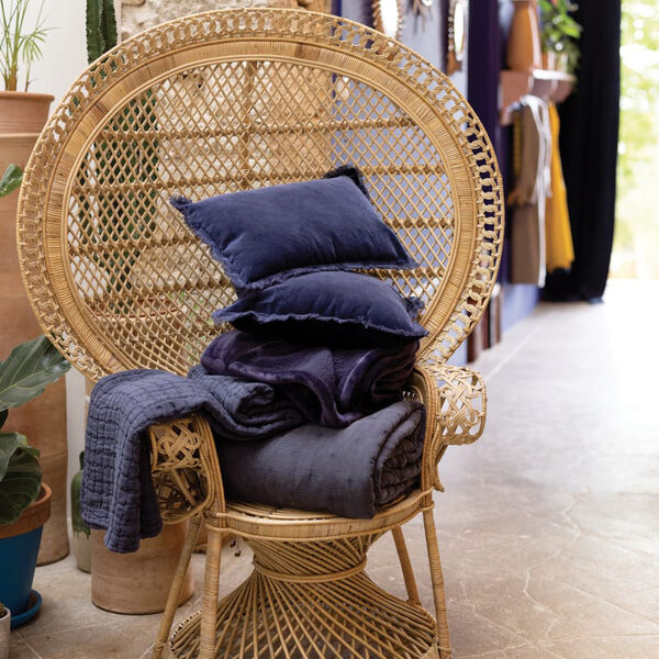 Swami Bedspread, marine, Vivaraise