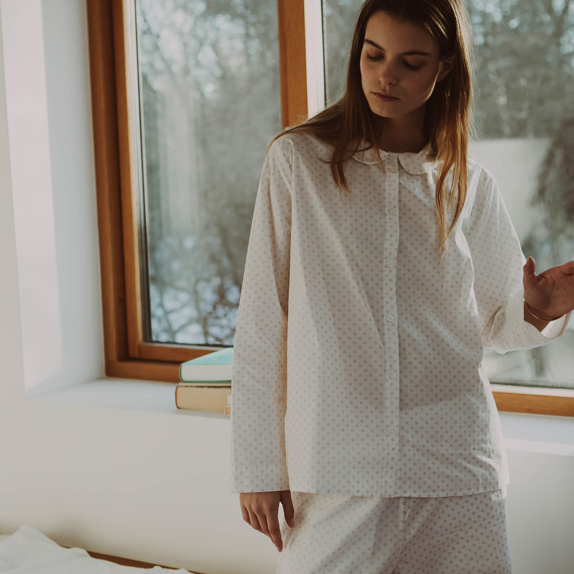 Aiayu seersucker pyjamas top