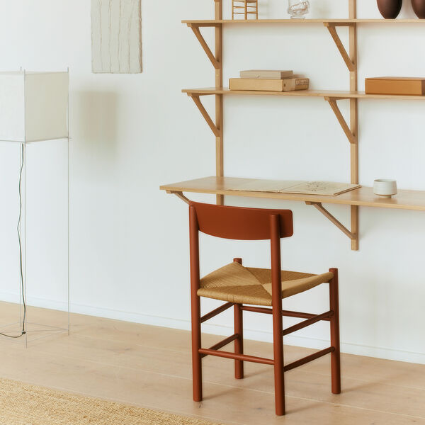 J39 Mogensen Chair, herritage red/natural, Fredericia Furniture