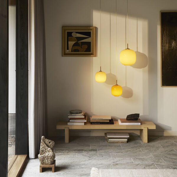 VL45 Radiohus Pendant, pale yellow VL45 Radiohus Pendant, pale yellow, Louis Poulsen