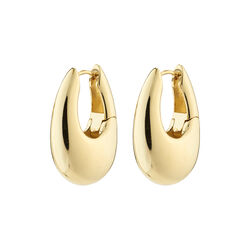 AUTUMN Chunky Retro Earrings, gold plated, Pilgrim