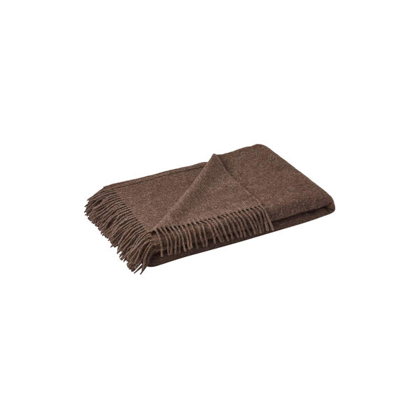 Julia Wool Throw, dark brown, NATURES Collection