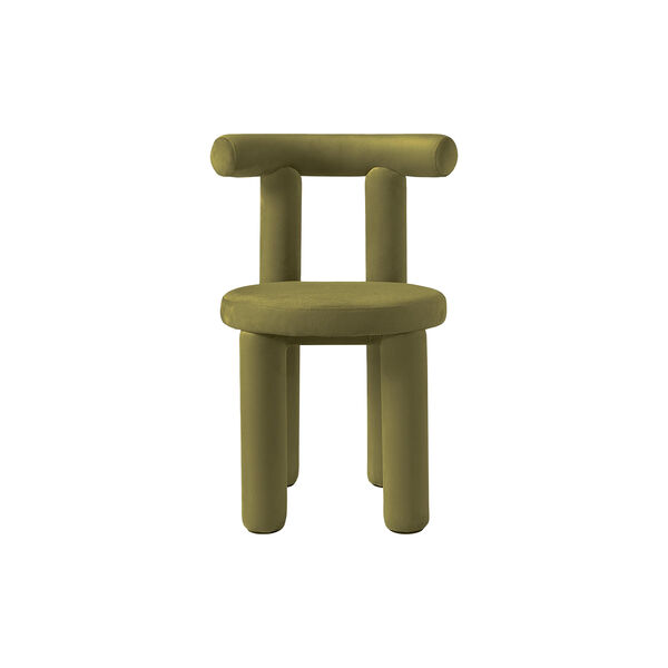 Calan Chair, velvet olive green Calan Chair, velvet olive green, Westwing Collection