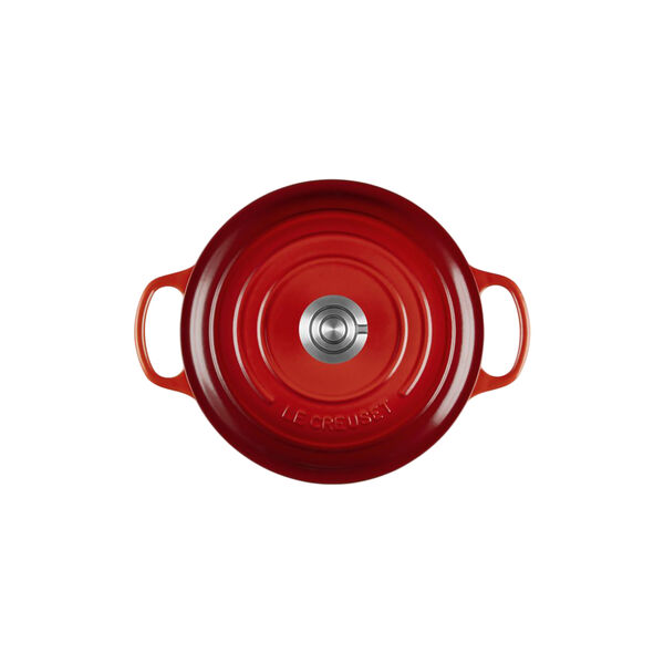 Signature Round Cocotte | 24 cm | Cerise, Le Creuset
